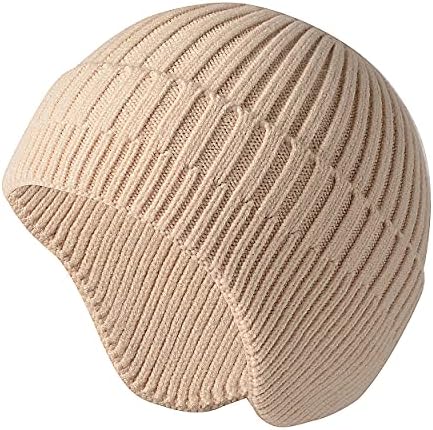 Hgboo плетено beanie за мажи жени деца, череп капа за зимски капаци ушите ги покрива облеката за глава