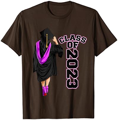 Classенски класа од 2023 година сениорски маички за постдипломски студии, маица за девојчиња за дипломирање