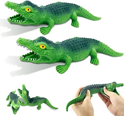 Истерини животински сензорни стрес играчки играчки крокодил крцкав стрес играчки алигатори стискаат песок за враќање на топката со топката на