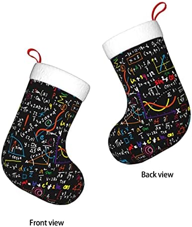 Аугенстер Божиќни чорапи Математички линеарно образование двострано камин што виси чорапи