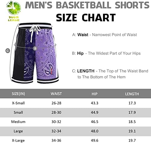 Бумломон машки кошарка шорцеви тренингот атлетски панталони шорцеви печати за кратки панталони