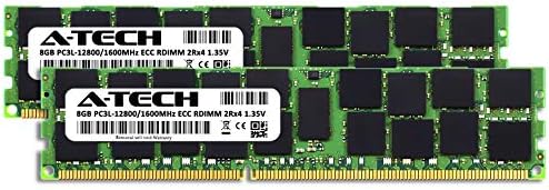 A-Tech 16gb Комплет Меморија RAM МЕМОРИЈА За Dell Прецизност T5600-DDR3L 1600MHz PC3 - 12800 ECC Регистрирани RDIMM 2rx4 1.35 V-Сервер