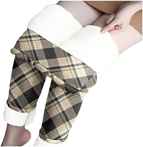Контролирајте ги горните хеланки женски зимски лежеви хеланки Еластични половини Термички каприс тренинзи панталони термички 80 -ти