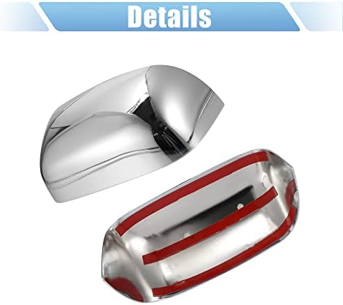 X Autohaux Pare Car Exteriance Chromed Power Mirror Cover Cover Capps For Dodge за RAM 3500 1500 2500 2002-2008