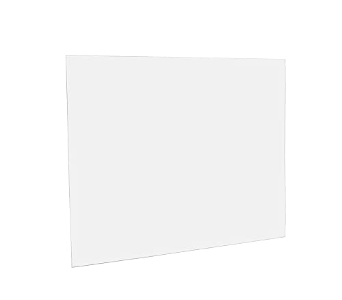 Транспарентен акрилен плексиглас лист, долг 1/16 „дебел x 24“ широк x 24 ”