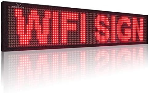 Leadleds P5 WiFi Scrolling LED знак за пораки за бизнис, работа со паметен телефон и таблет