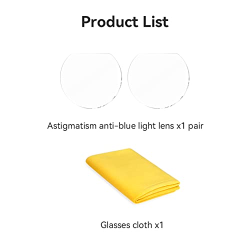 Анти-сина светлина леќи компатибилни за DJI Avata FPV летачки очила Очила2 додатоци што поддржуваат менување на леќи за да се сместат
