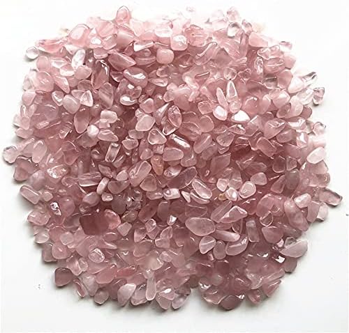 Либааз 5-7мм Природно розово розово кварц кристално чакал карпа чипови среќни природни кварцни кристали 50гр ѓердан за подароци