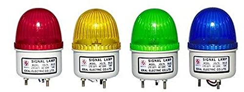 1 парчиња 24VDC црвена мини претпазливост светло светло за предупредување сигнал светлосна ламба спирална фиксирана