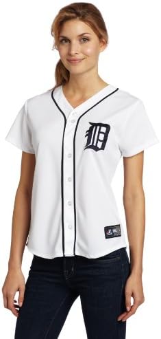 MLB Детроит Тигерс дома реплика бејзбол женски дрес, бело