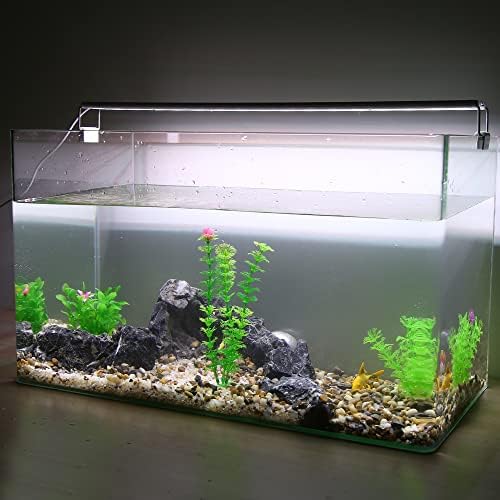 Vocoste 1 компјутерски резервоар за риби Аквариум украси вештачки растенија, пластични вештачки водни растенија за аквариум, зелена, 8,27 “