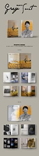 Dreamus Suho - Grey Suit [Full Set Ver.] 2 албуми+Bolsvos k -pop ebook, 1ea bolsvos налепници