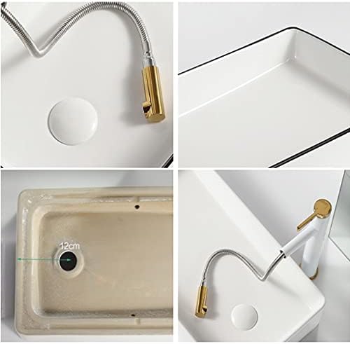 BBGS Countertop Washbasin, бела миксер за бања, чешма за countertop за мијалник за бања, тапа за миење садови за садови за бања