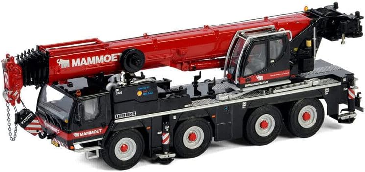 WSI за Mammoet for Liebherr LTM 1090-4.2 Мобилен кран 1/50 Diecast Truck Pre-изграден модел