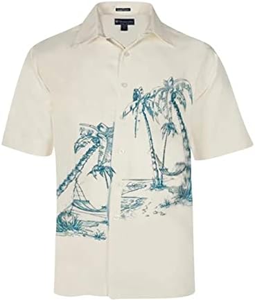 Yhaiogs Долги ракави кошули за мажи за мажи за облека за мажи со кратки ракави џебни маици Поло кошули за мажи