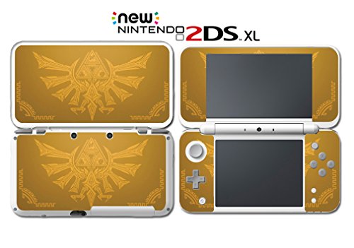 Zelda Hyrule Gold Edition Triforce Heroes Video Game Videy Game Vinyl Decal Sking налепница за покривање на Nintendo New 2DS XL системска