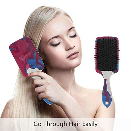 Четка за коса со перничиња од Vipsk, пластична шарена шема на акварели, соодветна добра масажа и анти статична четка за коса за