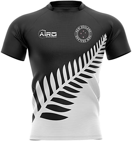 AiroSportswear 2022-2023 Нов Зеланд Сите црнци Ферн Концепт рагби фудбалски фудбалски маица дрес