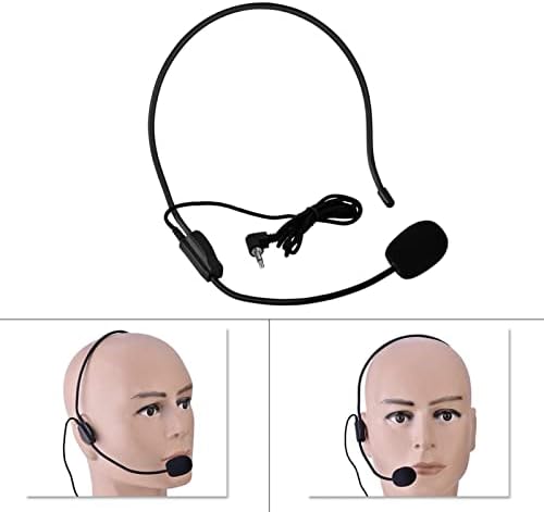 Нулта Глава На Микрофон, 3,5 мм Мини Жични Слушалки Монтирани На Глава За Засилувач На Глас На Звучникот