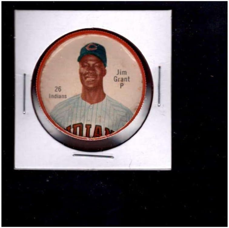 26 Jimим Грант - 1962 Салада монети Бејзбол картички оценети EXMT+ - MLB Photomints и монети