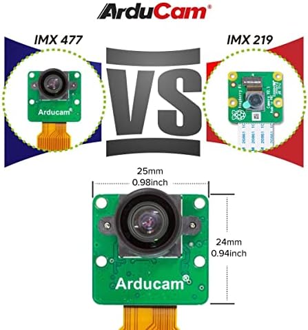 CbhioArpd Arducam 12MP IMX477 мини модул за камера за Raspberry Pi и PI Zero