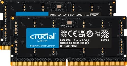 Клучен RAM МЕМОРИЈА 32gb Комплет DDR5 5600MHz Лаптоп Меморија CT2K16G56C46S5