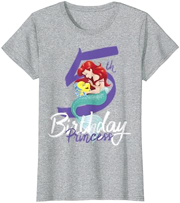 Дизни мала сирена Ариел 5-ти роденден маица принцеза