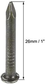 Hardware Hardware Nails Carbone Steel Point Tip wallиден цемент нокти 26мм 3мм шипка диа Бронзен тон 100 парчиња