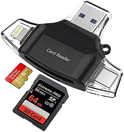 Boxwave Smart Gadget компатибилен со Fujitsu Lifebook U9312x - читач на картички AllReader SD, MicroSD картички SD Compact USB за Fujitsu Lifebook