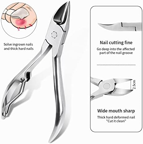 Косма надградба на маникир за нокти постави професионални ножици за нокти за ножици за педикир ножици од не'рѓосувачки челик за домаќинство