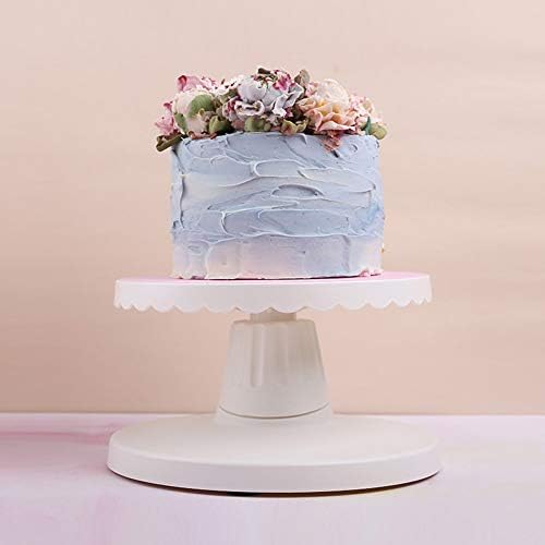 Штанд за торта, база на силиконска торта со храна, компактен преносен штанд за торта, ротирачка торта декоративна со база против лизгање, кујна