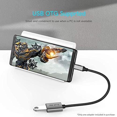 TEK Styz USB-C USB 3.0 адаптер компатибилен со вашиот Vivo V23 5G OTG Type-C/PD машки USB 3.0 женски конвертор.