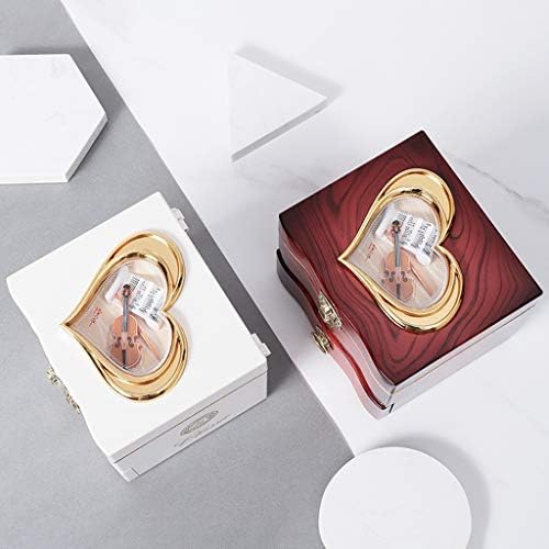 Музичка кутија за вбризгување гроздобер слатка музичка кутија за накит со извлекување фиока и свртување балет девојки музички кутии кутија за