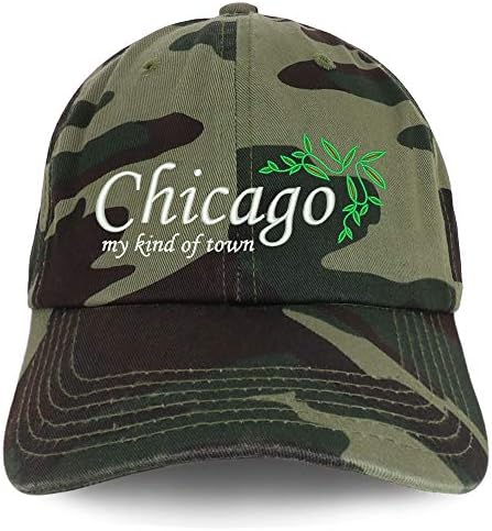Трендовски продавница за облека Чикаго извезе памук прилагодлива капа тато капа