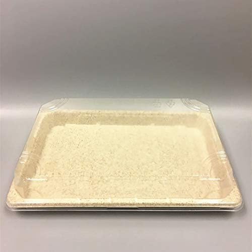 Тоготаинер |100/пакет Пченица Слама Суши Кутија Извади Торта Колаче Салата Храна Суши Контејнер 9.25 х 6