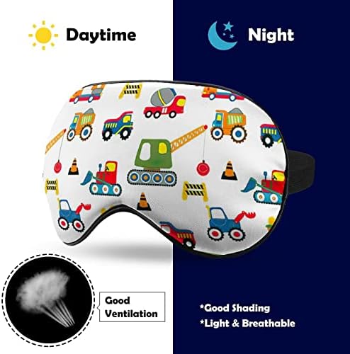 Шарени маски за спиење на автомобили затемнување на окото на окото со прилагодлива еластична лента ноќно слепило за жени мажи, јога
