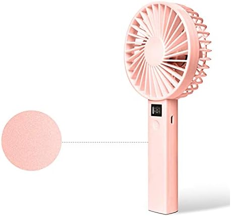 Преносен преносен вентилатор на Lxqggr Protectable Fan, мал личен вентилатор на вентилаторот, USB вентилатор за полнење, вертика, розова