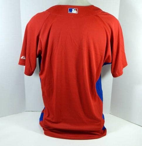 2007-10 Филаделфија Филис празна игра издадена Red Jersey St BP 46 782S - Игра користена МЛБ дресови