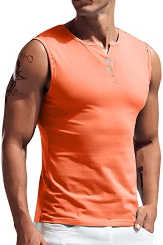 ДППА мрежен резервоар врвни мажи, кошула од јака, мажи пролетно лето лето -случајни резервоари без ракави маички маички врвна блуза