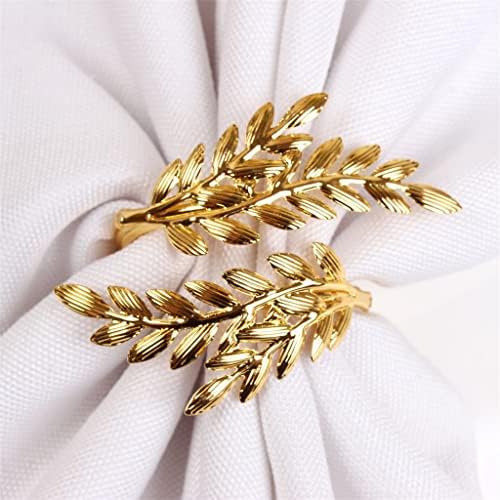 Lyе, 12 парчиња салфетка тока, креативни златни пченица уши западно ресторан, салфетка прстен хотелски табела украс украс