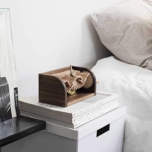 Музички подароци на Луваду Механичко музичко кутии со рачно граниран врежан бран музички кутија подарок музички накит кутија