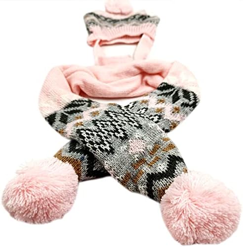 Jecikelon плетена Божиќна шамија за кучиња миленичиња санта хати