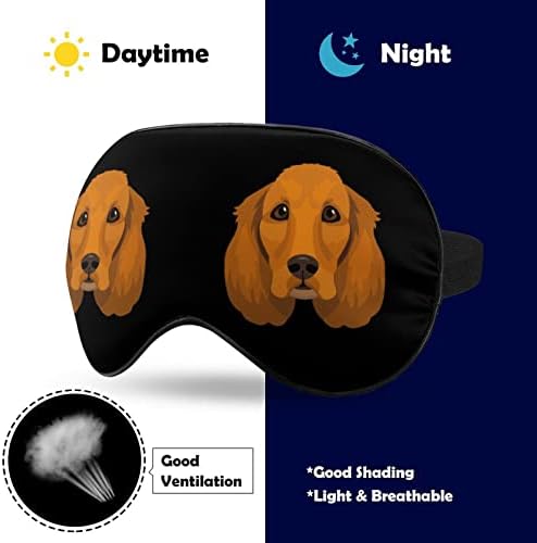 Златен ретривер куче лице меки маски за очи со прилагодлива лента лесна удобна слепило за спиење
