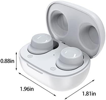 Qonioi паметни отпечатоци од прсти допираат безжични слушалки за Bluetooth, Hifi во уво безжичен Bluetooth 5.3 Слушалки водоотпорни повици со