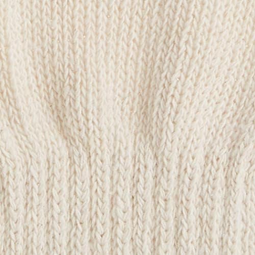 Либерти K4517Q памук/полиестер Редовна тежина плетена ракавица со еластичен зглоб, бел, 300 пар/случај