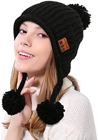 Bluetooth Beanie Hat 5.0 Безжични слушалки Музички капи со вграден микрофон Зимска капа топла скијачка капа за мажи жени