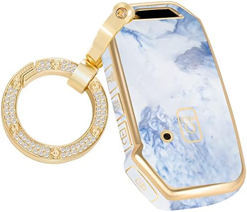 Слатка за Kia Telluride Key Fob Cover, модна клуч со клучеви со дијамантски клуч за клучеви