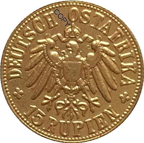 Challenge Coin German 1916 15 Rupien Coin Copy 22mm Copysouvenir News Coin Coin Coin Collin Collection