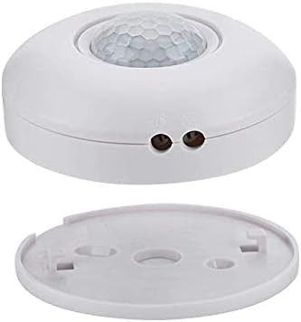 Прекинувач за сензори за движење 360 ° Фотосензитивен контролен PIR Detector Detector Switch со временско задоцнување за LED светло на таванот