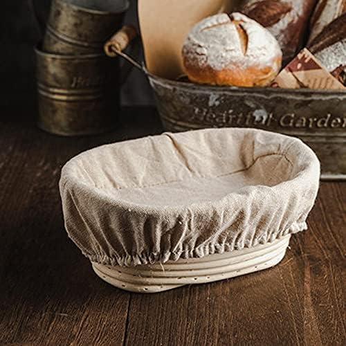 Eyhlkm 2pc овално тесто ратан леб доказ докажување корпи за ферментација плетена корпа кујна кујна